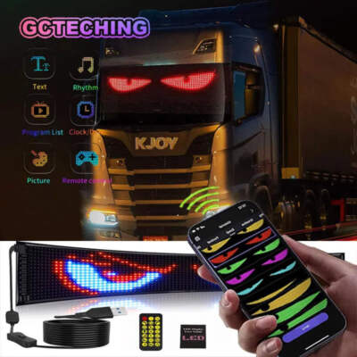 Programmable RGB LED Matrix Panel for Cars & DIY Projects | Bluetooth App Against