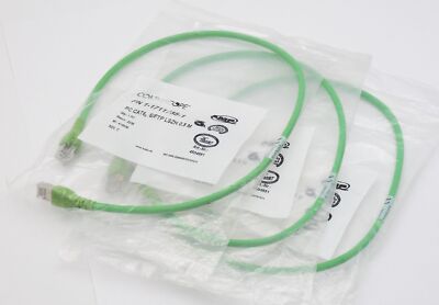 3x Commscope PN 1-1711735-1 4504551 PC CAT6A S/FTP LSZH 0,5m Patchkabel -unused-