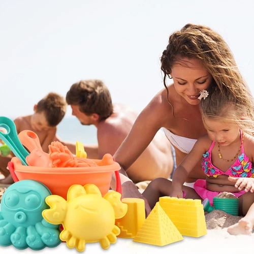 Beach Toys Set for Kids Toddlers Beach Sand Toy Kit Bucket Shovel Sand Truck US - Bild 22 von 24