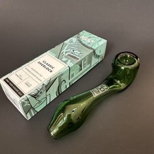 GRAV 5.5" Classic Sherlock Glass Hand Pipe Bowl Pipe -- Green / US Seller