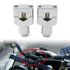 1" Handlebar Handle Bar Adapter Risers Clamp Mounts For Harley for Kawasaki Pair