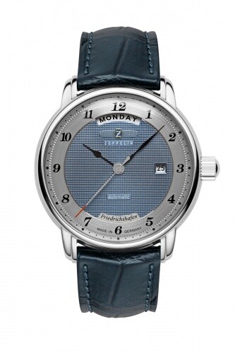 Zeppelin Herrenuhr mit Lederband Serie Friedrichshafen Automatik Wochentag 8562-