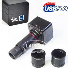 5MP USB 3.0 1080P 60FPS Digital Eyepiece Camera F Stereo Binocular Microscope US