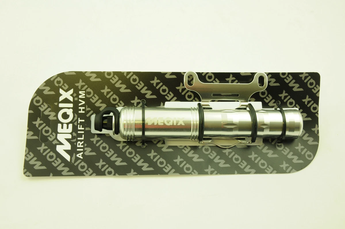 MEQIX AIRLIFT HVM ALLOY MTB BIKE PUMP TWINHEAD FOR ALL VALVES