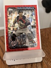 DREW MILLAS 2024 Topps Series 2 RC 025/199 Red Foil #530 Washington Nationals