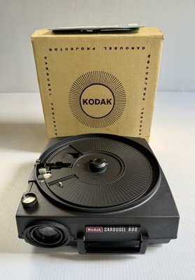Vintage Kodak Carousel 600 Slide Film Projector w/Original Box, Untested NO CORD