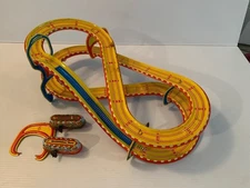1950s Toboggan Track with Wind Up Cars Technofix Missing 1 Part West Germany