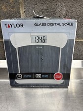 Taylor Smart Digital Body Scale Tempered Glass Platform 400 lb Capacity
