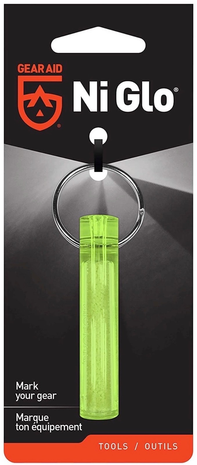 GEAR AID Ni Glo Gear Marker Keychain - Yellow