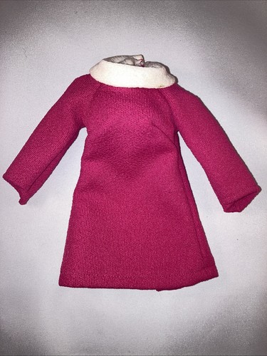 Vtg Barbie Clone Pink And White Collared Dress Outfit 1960s