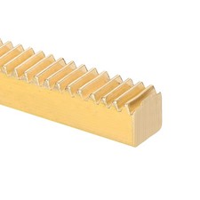Brass Gear Rack, 0.5 Module 200x6x6mm Heavy Duty Straight Linear Spur Rack