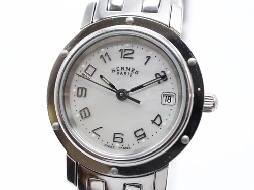 Hermès Clippernacle Cl4.210 Analogico Quarzo Donna In Buone Condizioni! Scogliera Hermes