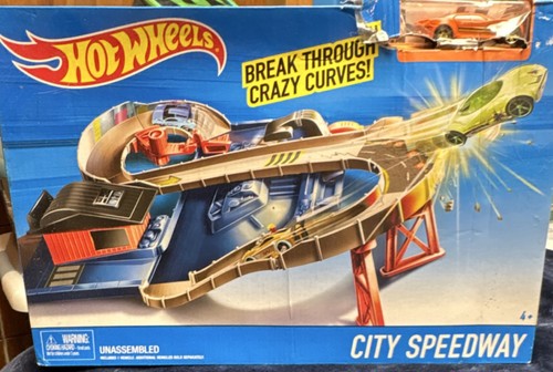 DAMAGED BOXHot Wheels City Speedway Play Set DTN00 unmontiert 2023 - Bild 1 von 3