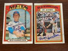 Bud Harrelson Autographed 1972 Topps Card Lot  with COA