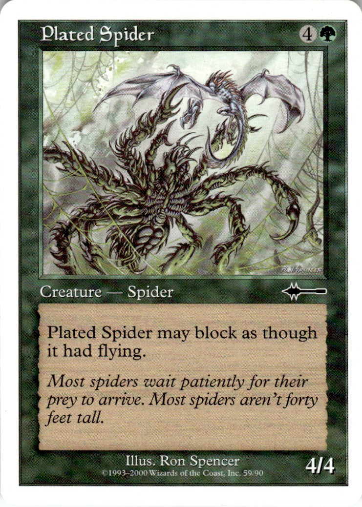 2000 Beatdown Box Set Magic The Gathering Plated Spider 59/90 LP