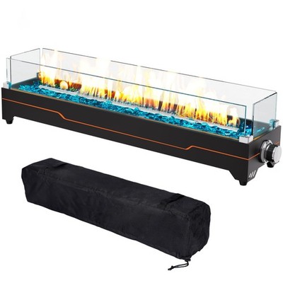28'' Table Top Propane Fire Pit 45,000 BTU Outdoor Portable Fireplace Rectangular