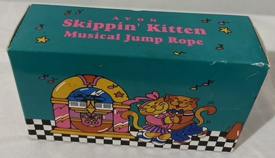 1992 Avon Skippin' Kitten Musical Jump Rope. Vintage 90s Cat Workout