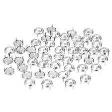 200Pcs 8mm Rhinestone Stud Refills Embellishment Decorative Rivets White