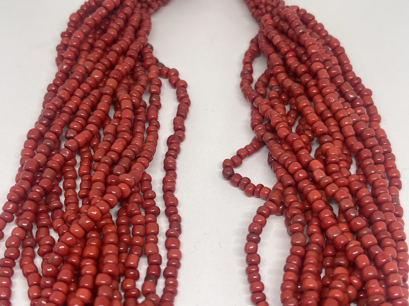 Red Jasper Chalcedony Statement Beaded Necklace L… - image 13