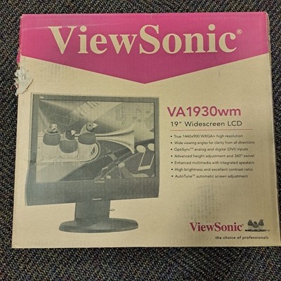 ViewSonic Value VA1930WM LCD 19'' Monitor, OptiSync, AutoTune, Integrated Speaker