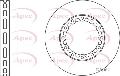 2X Apec DSK2907 Brake Discs 310mm