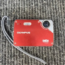 Olympus X-560WP 10MP Digital Camera ONLY - Red - TESTED WORKING - NICE