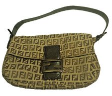FENDI Zucca FF Logo Mamma Baguette Hand Bag B...