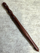Hand carved beautiful ROSE WOOD YARN CROCHET HOOK size L