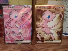 Pokémon Mew EX TCG Full Art and Gold Mew  Card 193/165 Scarlet & Violet 151