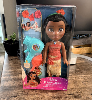 Disney Princess Moana Get Ready With Me Large Doll & Hair Dryer Play Set