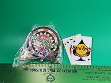 Hard Rock Cafe Pin Brooch Set Las Vegas Nevada HRC Casino Roulette Blackjack Ace