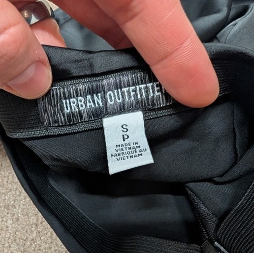 Urban Outfitters Black A-Line Skirt Side Slit Women's Small New - Picture 4 of 9