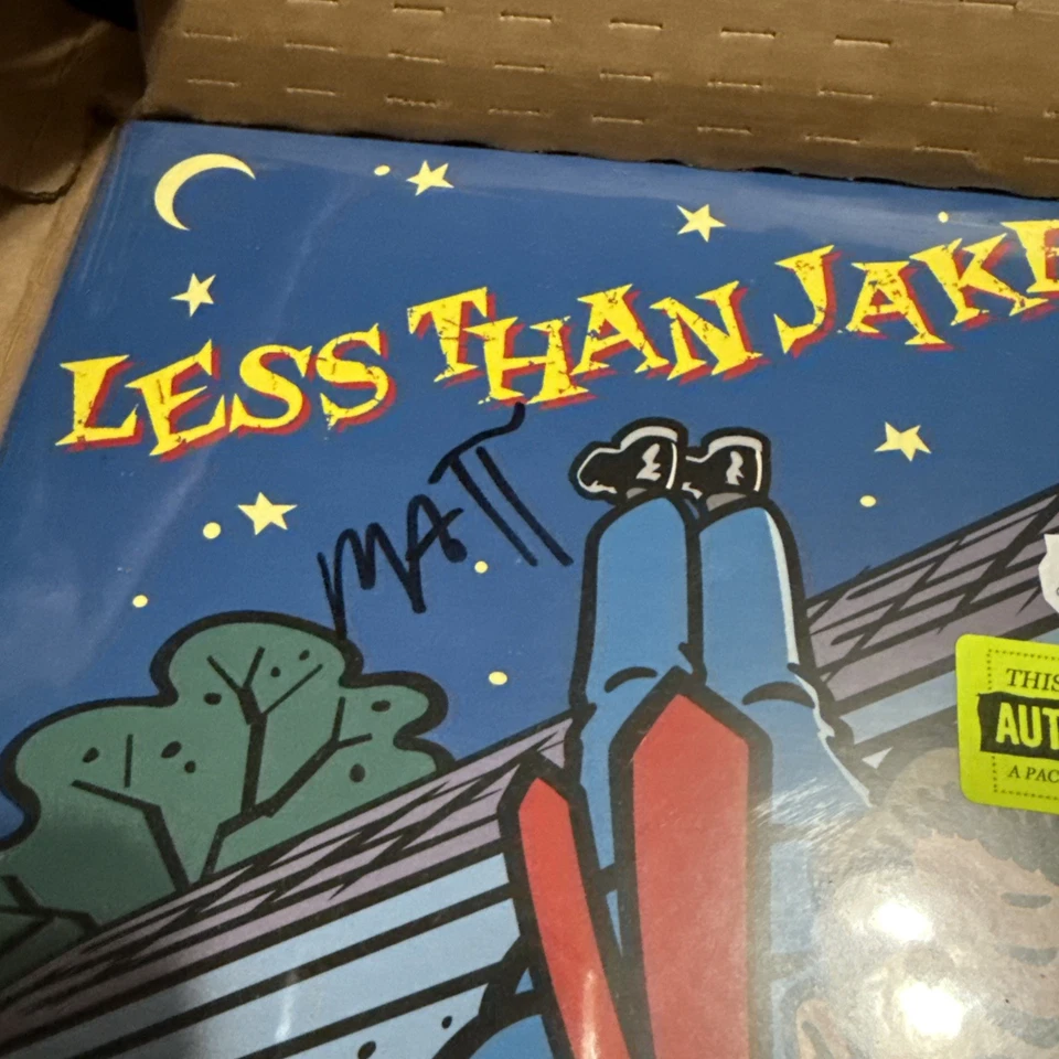 Less Than Jake Hello Rockview SIGNED Vinyl Record LP Band Autographed Cover - Image 3 of 4