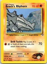 Brock's Rhyhorn (70) Common Gym Heroes Unlimited 070/132 LP
