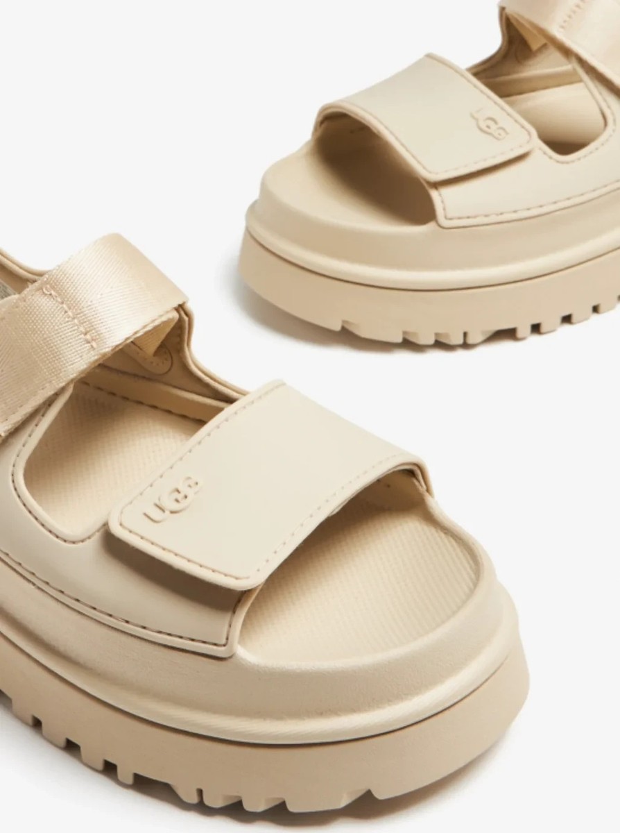 NWB Women Ugg Goldenglow Slide Sandal Sea Salt #1152685