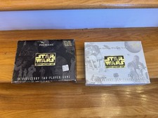 Star Wars CCG cards in black and white boxes - some cards sealed