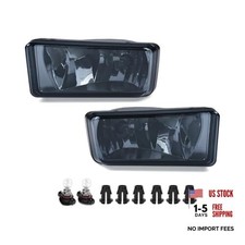 Fog Lights Compatible with 2007-2015 Chevy 2007-2015 Chevy Silverado Smoke 