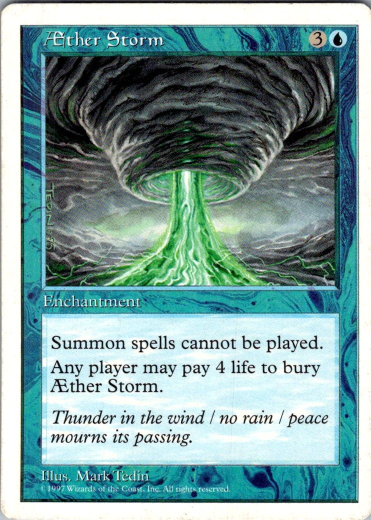 Aether Storm Uncommon Fifth Edition Magic: The Gathering Moderately Played