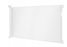 White Folding Automatic Safety Gate Door Stair - Easy Install