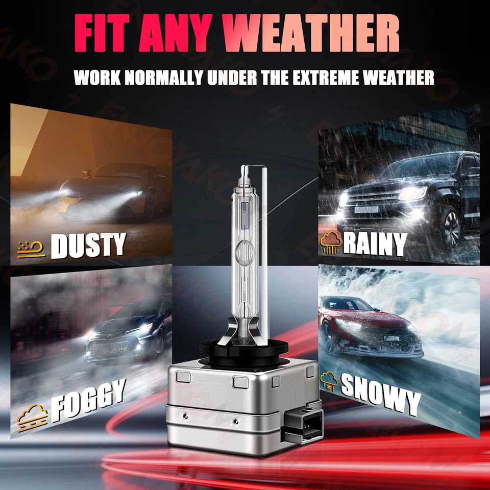 Car Front LED Headlight Bulb Hi&Lo Beam HID For Hyundai Santa Fe Sport 2013-2016 - Imagem 3 de 4