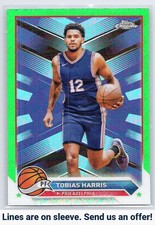 2023-24 Topps Chrome #70 Tobias Harris Green Logo Refractors