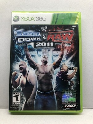 WWE SmackDown vs. Raw 2011 (Xbox 360, 2010) Clean Tested Working - Free Ship
