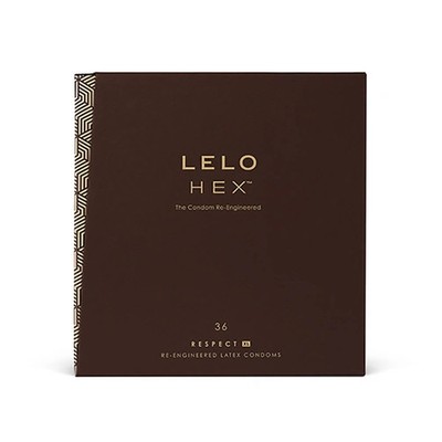 LELO Hex Respect XL Kondome 36 Stück extra groß schwarz