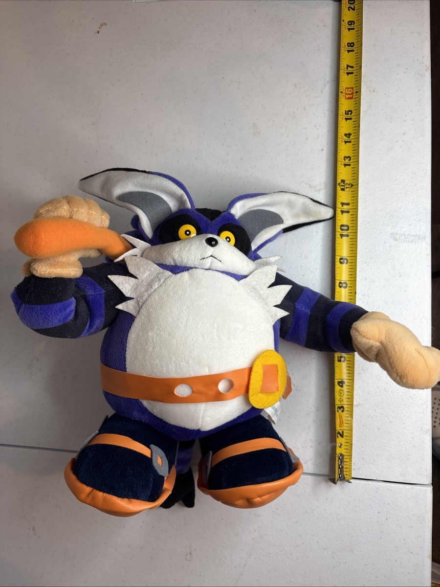 Sega Sonic Big the Cat Super Jumbo Plush Vintage 1998 From Japan