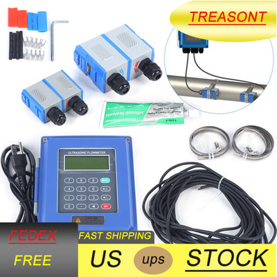 Wall Mounted Digital Ultrasonic Flowmeter Water Flow Meter & TM-1 TS-2 TUF-2000B
