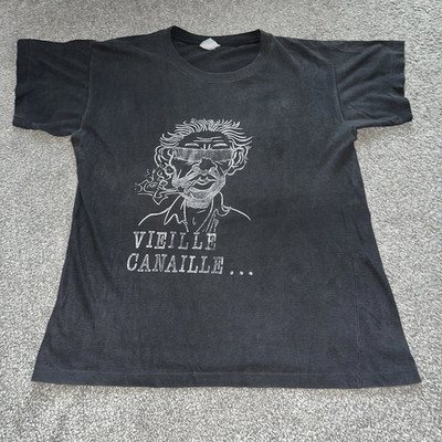 Vintage 80s Vieille Canaille Serge Gainsbourg Tshirt