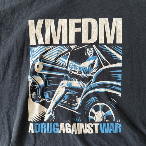 Camiseta vintage KMFDM - A Drug Against War (1993, XL) - Imagen 2 de 4