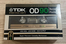  New  TDK OD 90 TYPE I NORMAL POSITION Cassette Tape lot of 2 260629