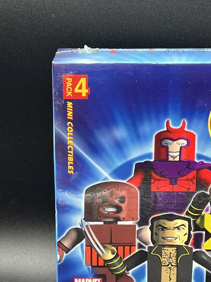 Marvel X-Men Minimates Paquete de 4 Set con X-Men Darktide DVD Película 2005 Diamond Toys Foto 2 de 4