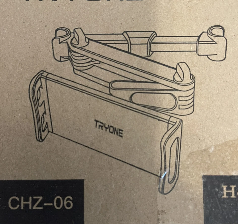 Soporte giratorio para teléfono tableta con reposacabezas de coche 360° para 4,7-10,5" Foto 2 de 4